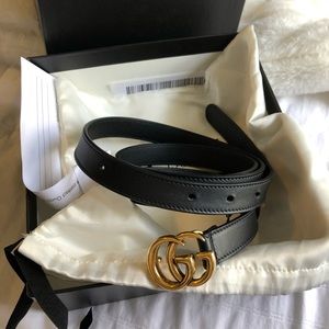 SOLD: Authentic Gucci GG Leather Belt